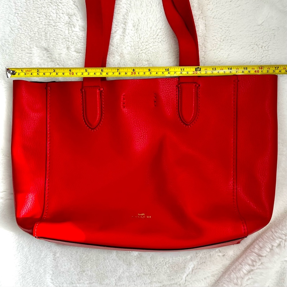 Coach Derby Large Tote Bag Red - Picture 16 of 16
